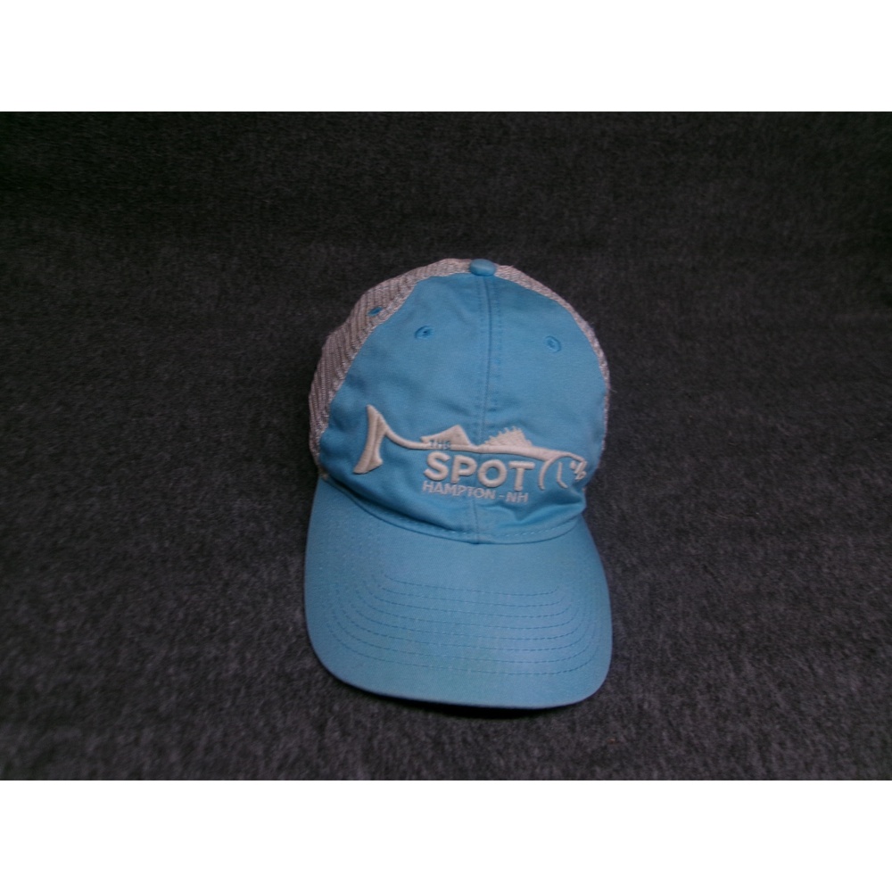 The Spot Hampton Hat Cap Snap Back Adjustable Men Blue Fishing Mesh Outdoor NH